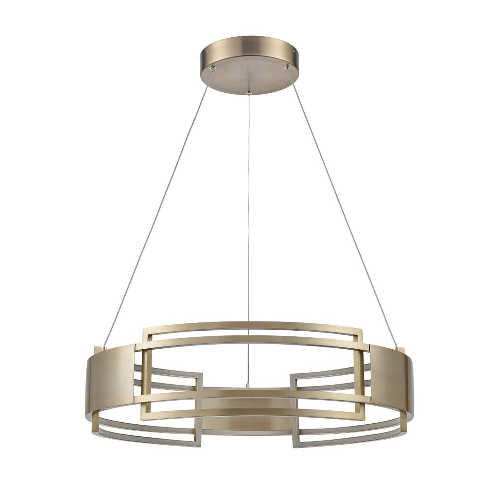 Atlas Fashionista 24" Integrated LED Chandelier - Chic Bronze Pendant for Modern Interior Lighting Design CL11171-GD