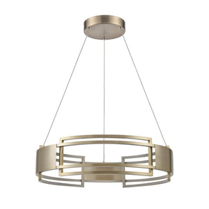Atlas Fashionista 24" Integrated LED Chandelier - Chic Bronze Pendant for Modern Interior Lighting Design CL11171-GD