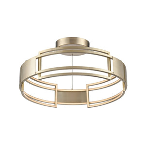 Atlas Fashionista 24" Integrated LED Chandelier - Chic Bronze Pendant for Modern Interior Lighting Design CL11171-GD