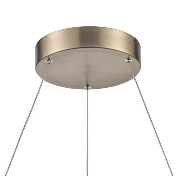 Atlas Fashionista 24" Integrated LED Chandelier - Chic Bronze Pendant for Modern Interior Lighting Design CL11171-GD