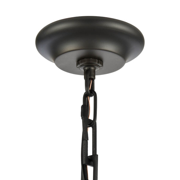 Atlas Fitzroy 5-Light Chandelier - Modern Sculptural Design with Geometric Elegance and Clear Glass Shades Matte Black 28'' CL11172-BK