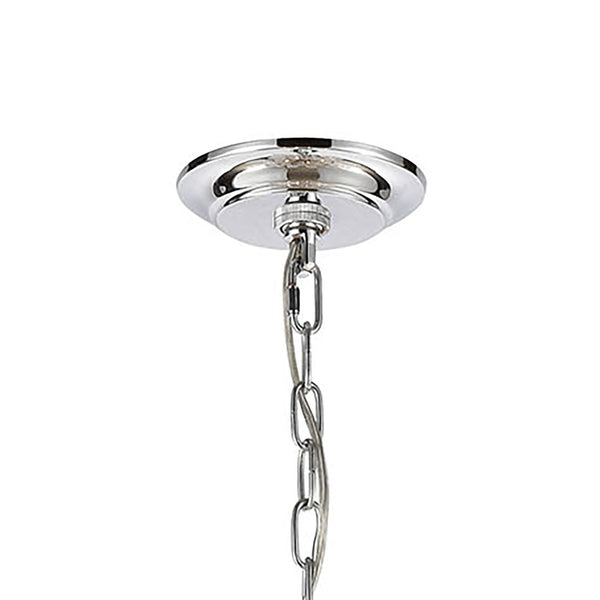 Atlas Frozen Cascade 26" Wide 9-Light Chandelier - Elegant Polished Chrome with Textured Glass Panels CL11188-CH