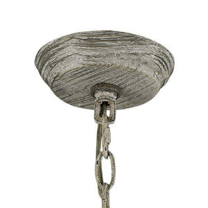 Atlas Genevieve 28'' Wide 6-Light Chandelier - Rustic Elegance with Crystal Accents for Upscale Spaces CL11189-GY