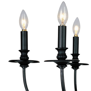 Atlas Hartford 6-Light Chandelier - Timeless Elegance with Minimalist Design for Modern Interiors Oil Rubbed Bronze 25'' CL11199-BZ