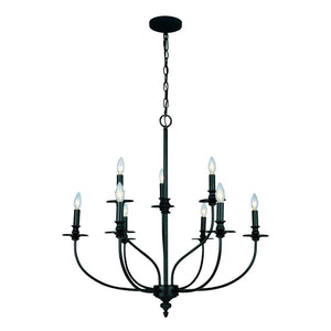 Atlas Hartford 6-Light Chandelier - Timeless Elegance with Minimalist Design for Modern Interiors Oil Rubbed Bronze 29'' CL11200-BZ