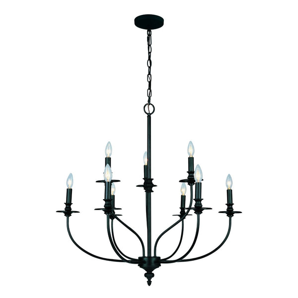 Atlas Hartford 6-Light Chandelier - Timeless Elegance with Minimalist Design for Modern Interiors Oil Rubbed Bronze 29'' CL11200-BZ