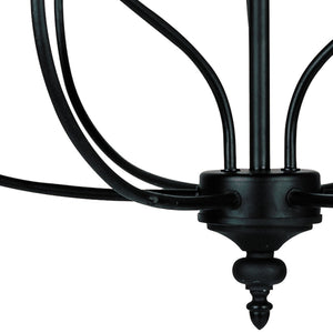 Atlas Hartford 6-Light Chandelier - Timeless Elegance with Minimalist Design for Modern Interiors Oil Rubbed Bronze 29'' CL11200-BZ