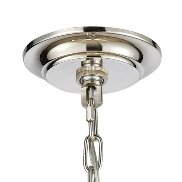 Atlas Ice Geist 33'' Wide 8-Light Chandelier - Polished Nickel Starburst Design for Modern Glam Spaces CL11203-NK