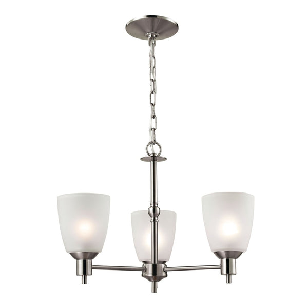 Atlas Jackson 20" Wide 3-Light Chandelier - Timeless Brushed Nickel Fixture for Elegant Interiors CL11206-NK