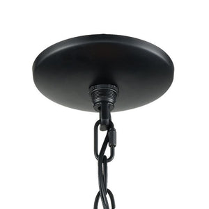 Atlas Lineo 20'' Wide 6-Light Chandelier - Modern Matte Black Design with Crystal Accents for Elegance CL11225-BK