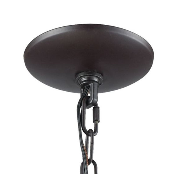 Atlas Loftin 19'' Wide 6-Light Chandelier in Oil Rubbed Bronze - Modern Mid-Century Atomic Design Fixture CL11226-BZ