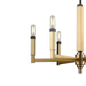 Atlas Mandeville 23" Wide 6-Light Chandelier - Modern Luxury Design in Oil Rubbed Bronze & Satin Brass CL11233-BS