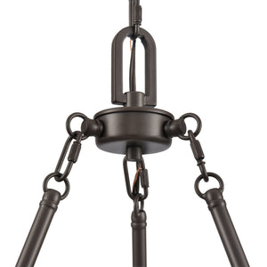 Atlas Marion 24.5'' Wide 5-Light Chandelier - Rustic Lodge Elegance in Oil Rubbed Bronze Finish CL11235-BZ
