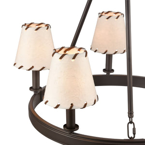 Atlas Marion 24.5'' Wide 5-Light Chandelier - Rustic Lodge Elegance in Oil Rubbed Bronze Finish CL11235-BZ