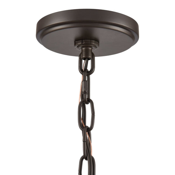 Atlas Marion 24.5'' Wide 5-Light Chandelier - Rustic Lodge Elegance in Oil Rubbed Bronze Finish CL11235-BZ