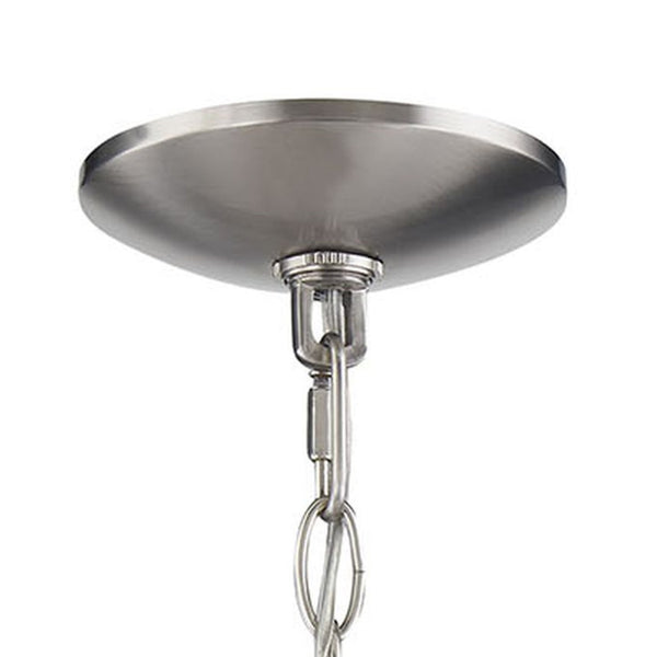 Atlas Meadowview 3-Light Chandelier - Elegant Modern Design for Dining Rooms and Living Spaces, Stylish Illumination Brushed Nickel 18'' CL11241-NK