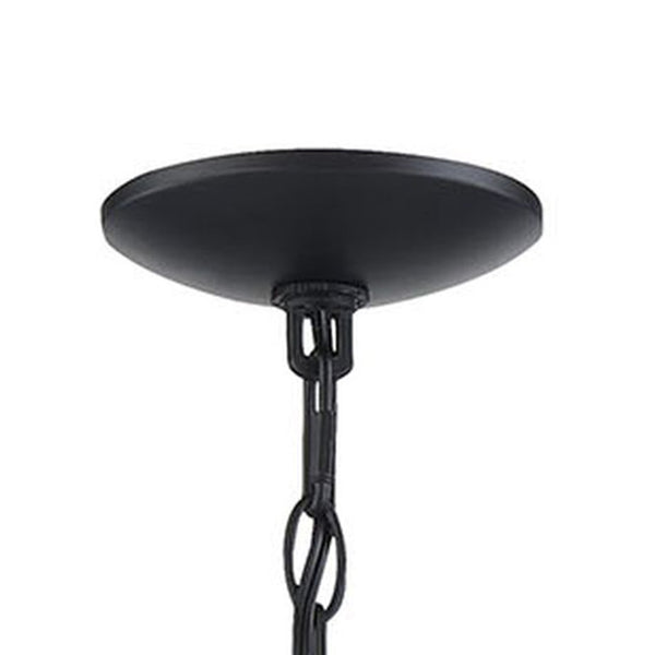 Atlas Meadowview 3-Light Chandelier - Elegant Modern Design for Dining Rooms and Living Spaces, Stylish Illumination Matte Black 36'' CL11243-BK