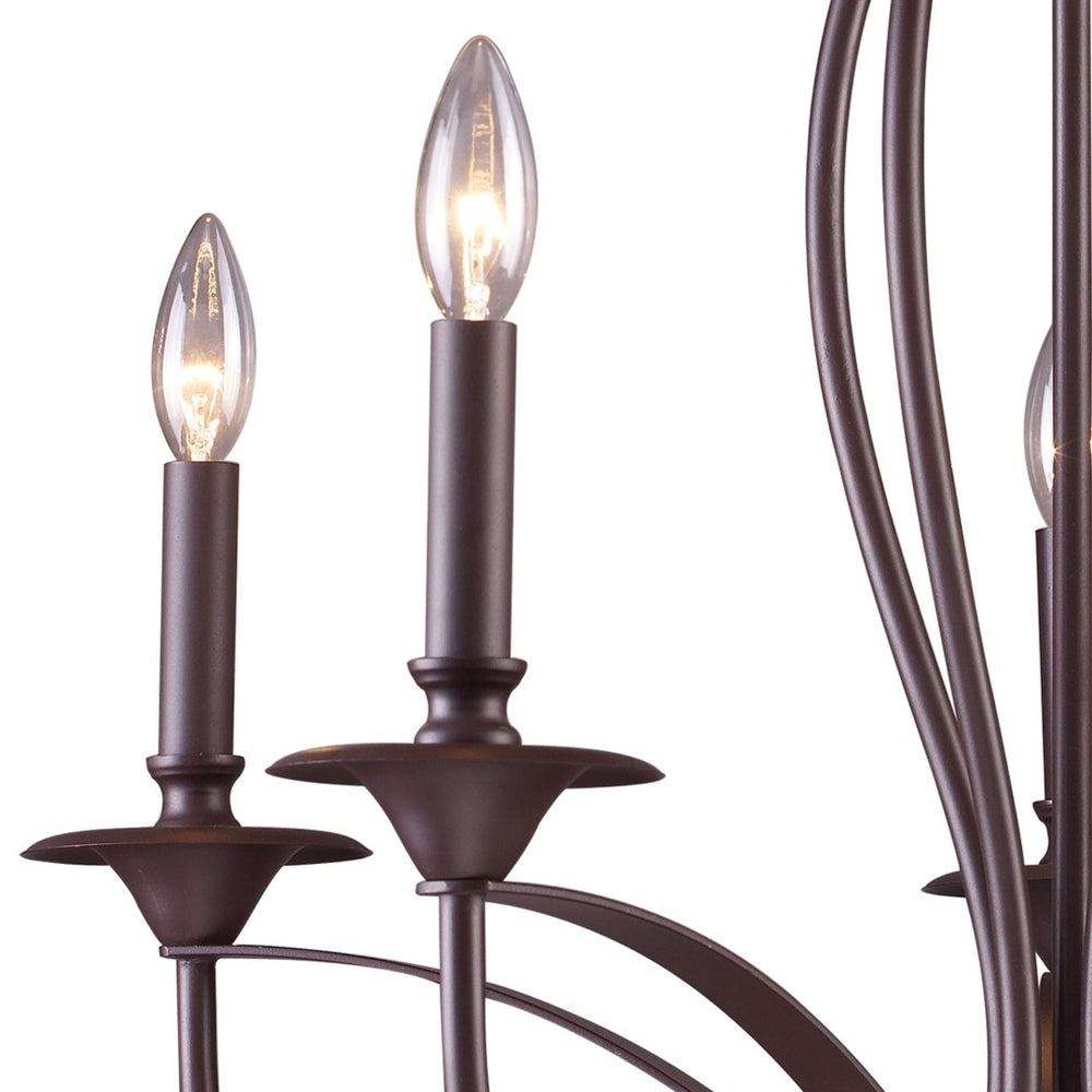 Atlas Medford 26'' Wide 5-Light Chandelier - Elegant Oiled Bronze Design for Timeless Home Illumination CL11244-BZ