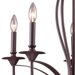 Atlas Medford 26'' Wide 5-Light Chandelier - Elegant Oiled Bronze Design for Timeless Home Illumination CL11244-BZ
