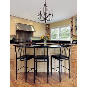 Atlas Medford 26'' Wide 5-Light Chandelier - Elegant Oiled Bronze Design for Timeless Home Illumination CL11244-BZ