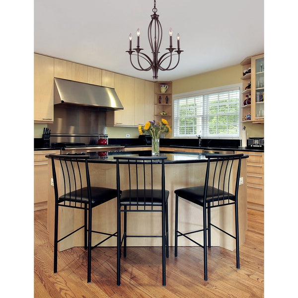 Atlas Medford 26'' Wide 5-Light Chandelier - Elegant Oiled Bronze Design for Timeless Home Illumination CL11244-BZ