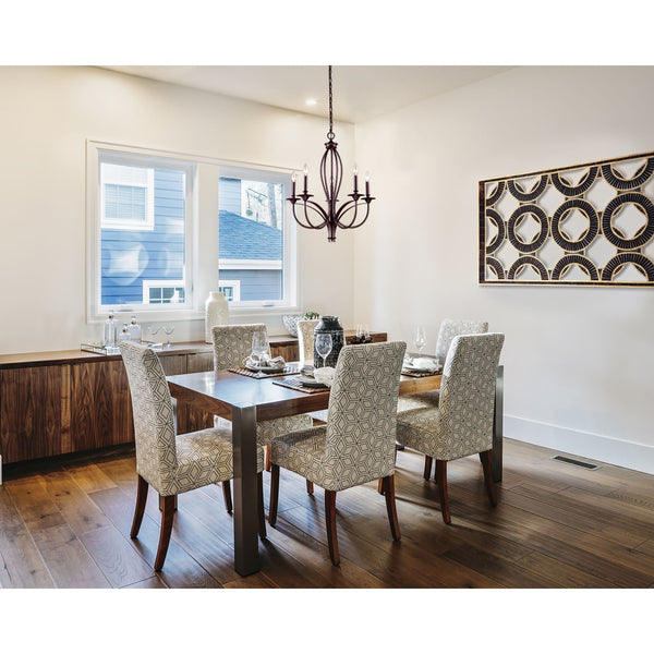 Atlas Medford 26'' Wide 5-Light Chandelier - Elegant Oiled Bronze Design for Timeless Home Illumination CL11244-BZ
