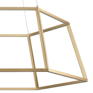 Atlas Minimalist Integrated LED Chandelier - Modern Geometric Design for Elegant Ambient Illumination Soft Gold 23.25'' CL11252-GD