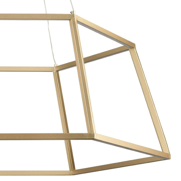 Atlas Minimalist Integrated LED Chandelier - Modern Geometric Design for Elegant Ambient Illumination Soft Gold 23.25'' CL11252-GD