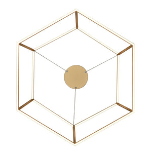Atlas Minimalist Integrated LED Chandelier - Modern Geometric Design for Elegant Ambient Illumination Soft Gold 23.25'' CL11252-GD