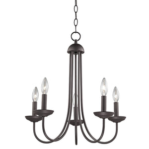 Atlas Montgomery 20" 5-Light Chandelier - Transitional Oil Rubbed Bronze Fixture for Stylish Interiors CL11259-BZ