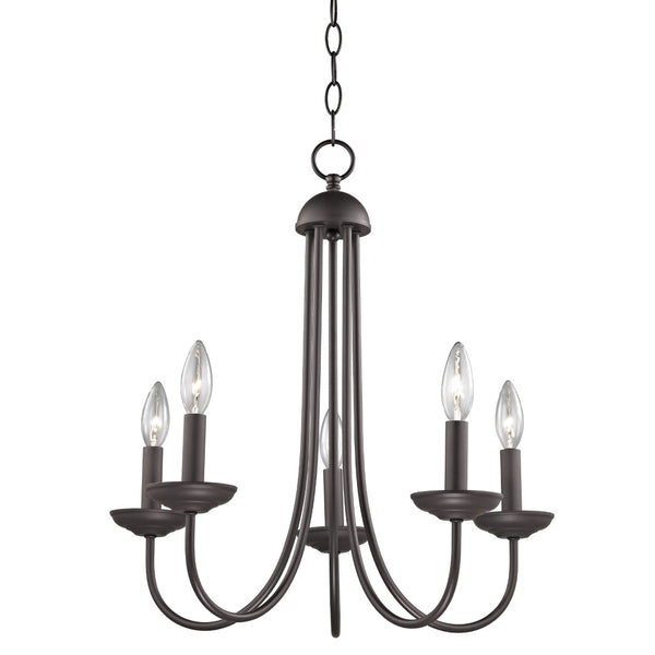 Atlas Montgomery 20" 5-Light Chandelier - Transitional Oil Rubbed Bronze Fixture for Stylish Interiors CL11259-BZ