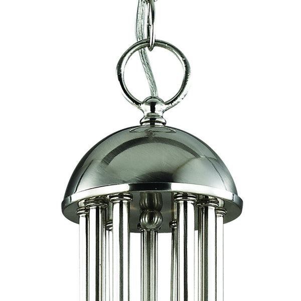 Atlas Montgomery 3-Light Chandelier - Transitional Design for Elegant Dining Rooms and Living Spaces Brushed Nickel 34'' CL11261-NK