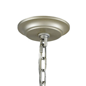 Atlas Mullica 28'' Wide 6-Light Chandelier - Organic Elegance in Aged Silver for Modern Spaces CL11264-SV