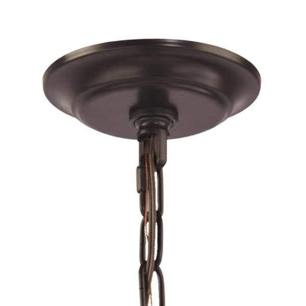 Atlas Natural Rope 24'' Wide 4-Light Chandelier - Rustic Coastal Elegance for Dining and Living Spaces Oil Rubbed Bronze CL11266-BZ