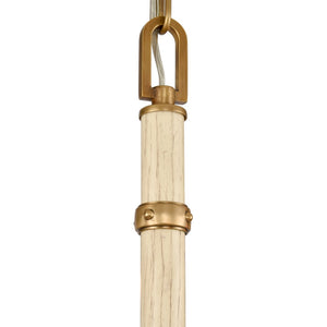 Atlas Neville 5-Light Chandelier - Elegant Indoor Lighting with Swooping Arms for Dining Rooms and Foyers Natural Brass 34'' CL11270-BS