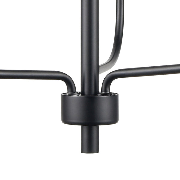 Atlas Newland 3-Light Chandelier - Timeless French Country Design for Elegant Indoor Illumination Matte Black 17'' CL11271-BK