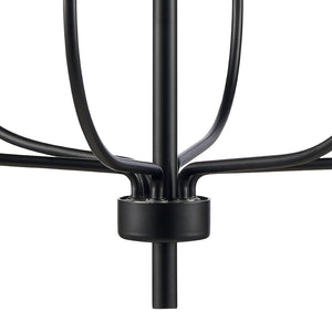 Atlas Newland 3-Light Chandelier - Timeless French Country Design for Elegant Indoor Illumination Matte Black 21'' CL11272-BK