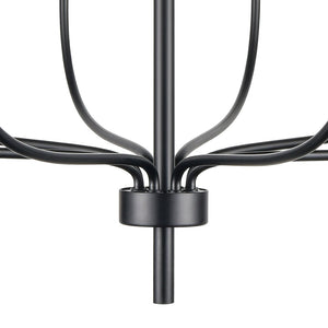 Atlas Newland 3-Light Chandelier - Timeless French Country Design for Elegant Indoor Illumination Matte Black 34'' CL11273-BK