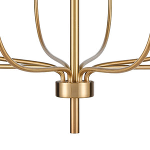 Atlas Newland 3-Light Chandelier - Timeless French Country Design for Elegant Indoor Illumination Satin Brass 34'' CL11273-BS