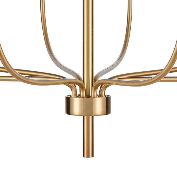 Atlas Newland 3-Light Chandelier - Timeless French Country Design for Elegant Indoor Illumination Satin Brass 34'' CL11273-BS