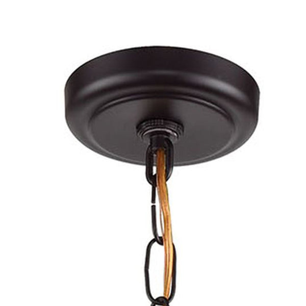 Atlas Notre Dame 24" Wide 6-Light Chandelier - Modern Oil Rubbed Bronze & Gold Design for Elegant Spaces CL11276-BZ