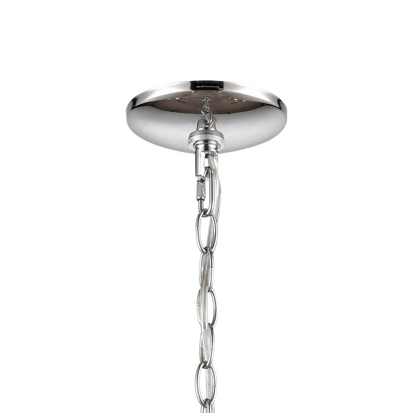 Atlas Oakland 3-Light Chandelier - Contemporary Elegance with Clear Glass Shades for Modern Interiors Chrome 25'' CL11278-CH