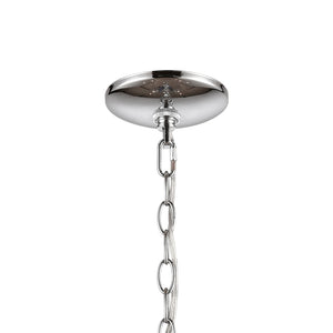 Atlas Oakland 28.5'' Contemporary 9-Light Chandelier - Chrome Finish, Cylindrical Glass Shades, Modern Elegance CL11279-CH