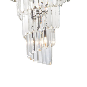 Atlas Palacial Crystal Cascade Chandelier - Elegant 6-Light Fixture for Modern Dining Rooms & Foyers Oil Rubbed Bronze 16'' CL11283-BZ