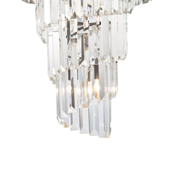 Atlas Palacial Crystal Cascade Chandelier - Elegant 6-Light Fixture for Modern Dining Rooms & Foyers Oil Rubbed Bronze 16'' CL11283-BZ