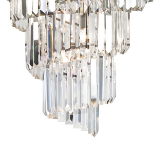 Atlas Palacial Crystal Cascade Chandelier - Elegant 6-Light Fixture for Modern Dining Rooms & Foyers Oil Rubbed Bronze 26'' CL11285-BZ