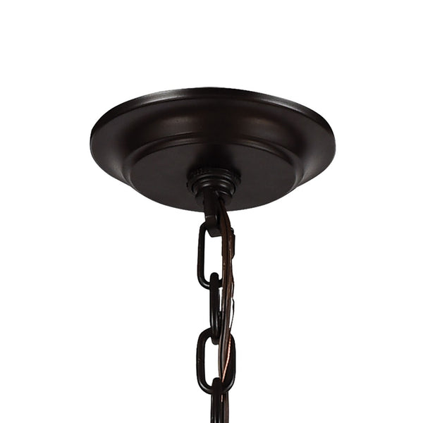 Atlas Palacial Crystal Cascade Chandelier - Elegant 6-Light Fixture for Modern Dining Rooms & Foyers Oil Rubbed Bronze 35'' CL11287-BZ