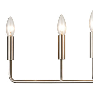Atlas Park Slope 31" Wide Transitional 6-Light Chandelier - Brushed Nickel, Elegant Modern Design & Ambiance CL11291-NK