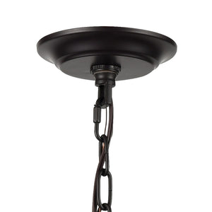 Atlas Pascal 21'' 4-Light Chandelier - Midcentury Modern Design with Natural Ash Wood & Bronze Accents CL11292-NA