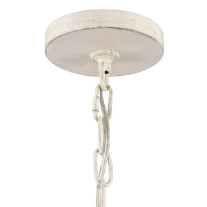 Atlas Quinn 5-Light Chandelier - Elegant Candle-Style Fixture for Modern Farmhouse and Transitional Spaces Antique White 30'' CL11304-WH